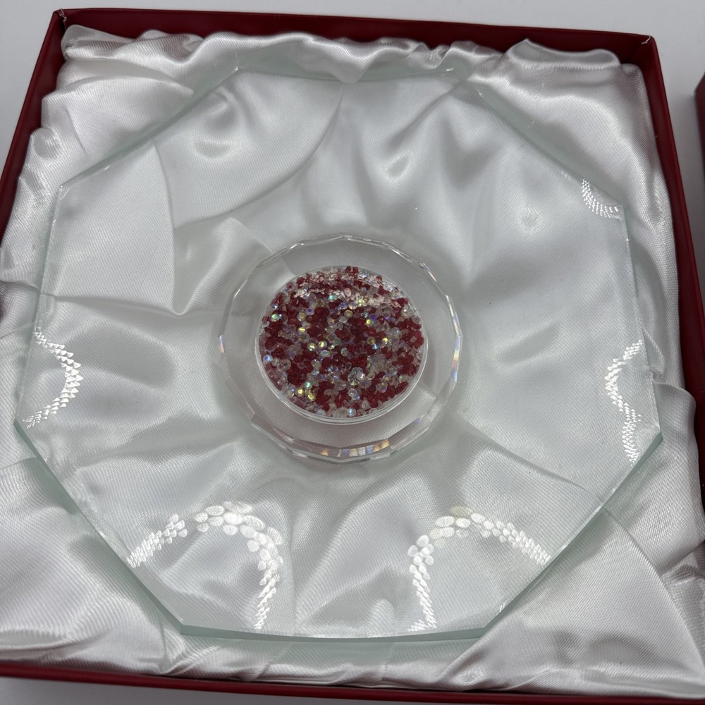 Oleg Cassini 7" Diamond Bowl Crystal New